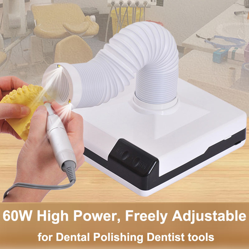 Dental Lab Dust Collector - 60W LED Dental-Staubsauger Staubsammler Extraktor Dental-Labor