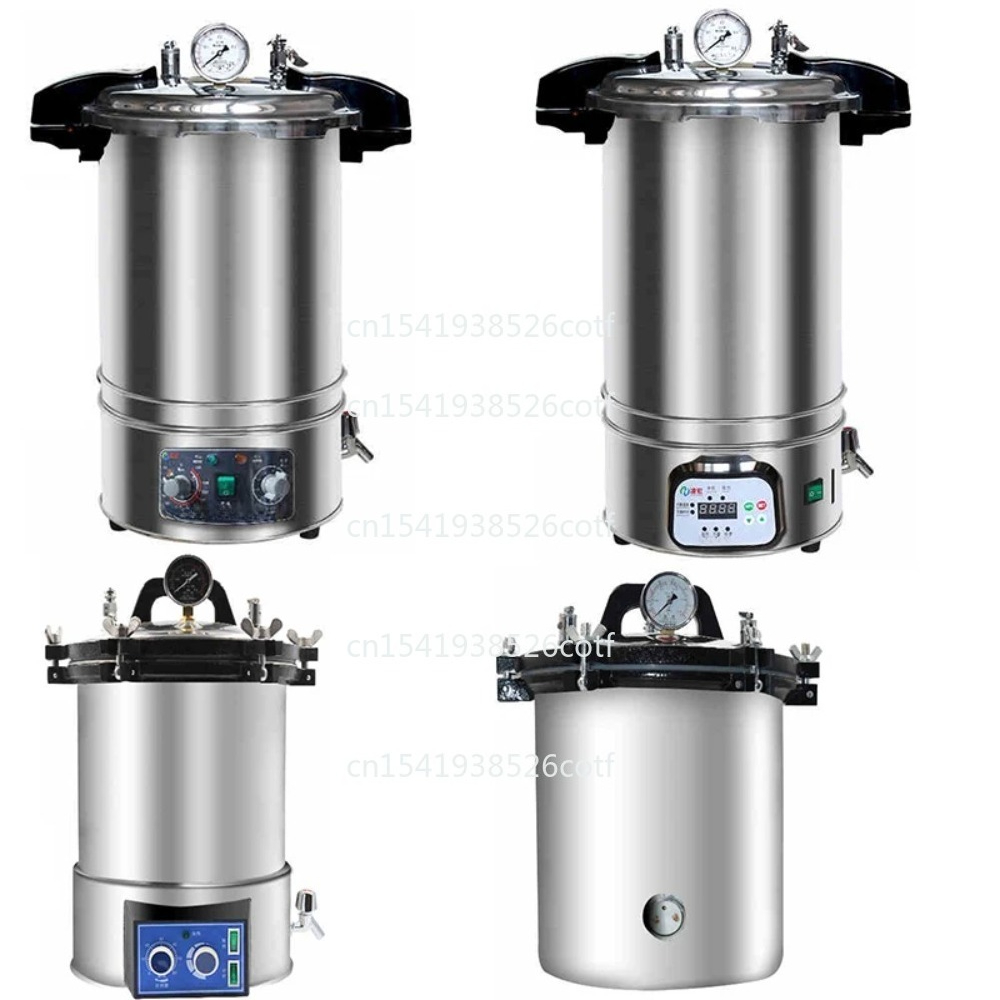 Dental Autoclave Sterilizer 18L - 18L/24L Edelstahl Automatischer Dampfsterilisator Autoklav Topf