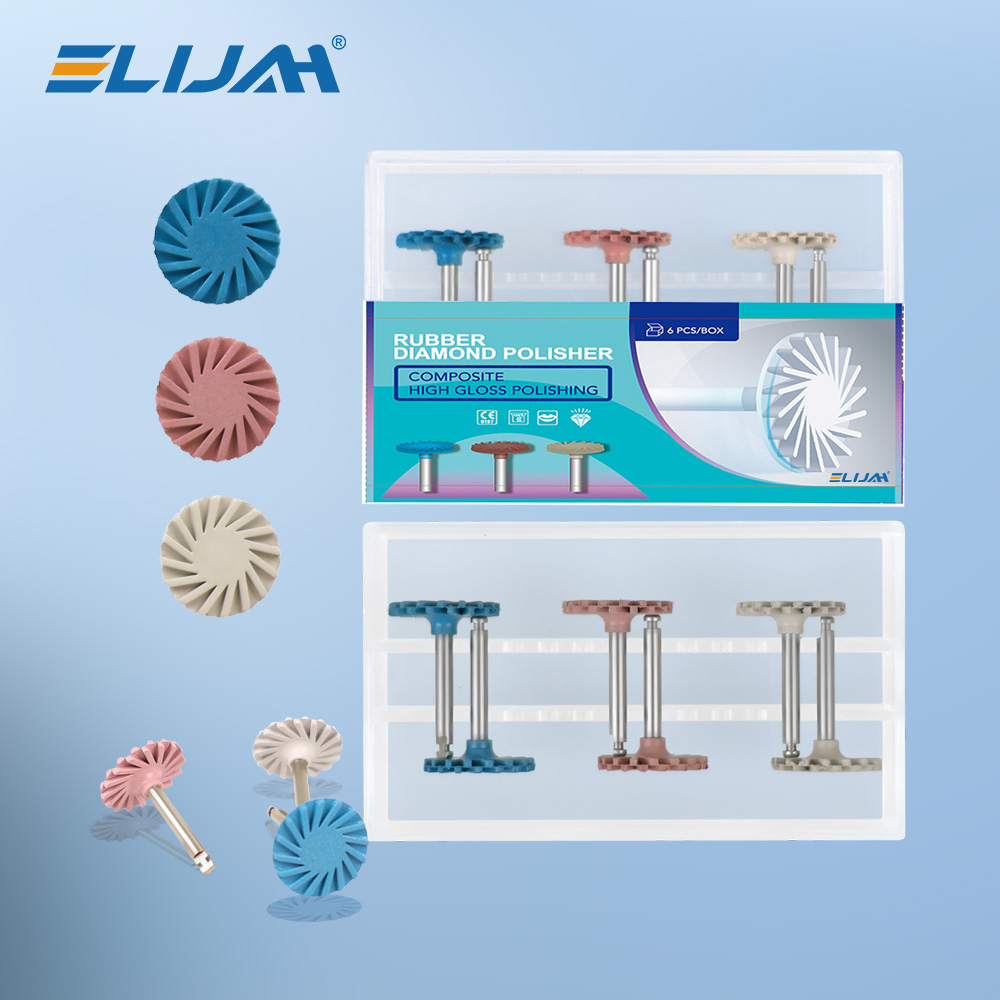 Dental Impression Material Kit - ELIJAH Dental-Polierscheiben-Set aus Verbundharz, selbstverglastes Polierscheibenrad