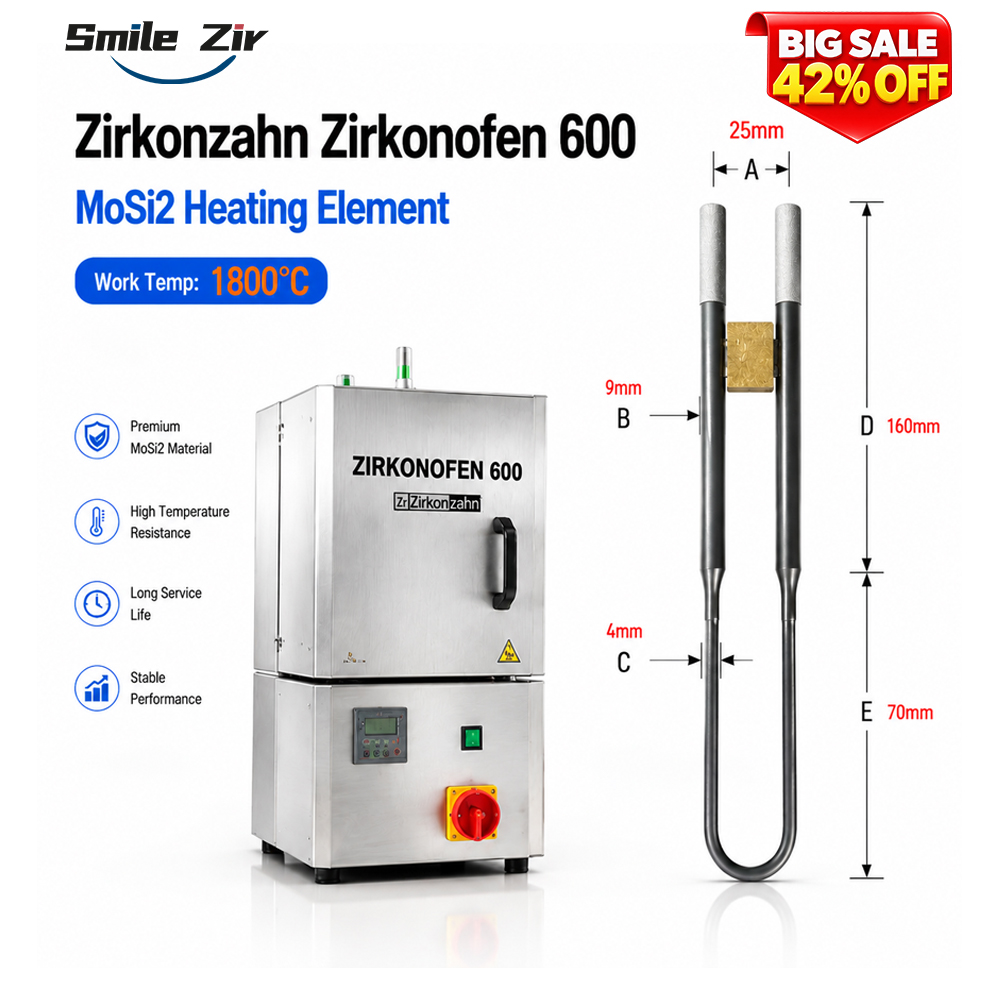 MoSi2-Heizelement für Zirkonza – Dental Zirconia Sintering Furnace Bewertung und Preis